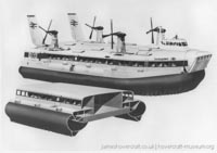 SRN4 stretched to Mark 3 - SUPER 4 in 1978-9